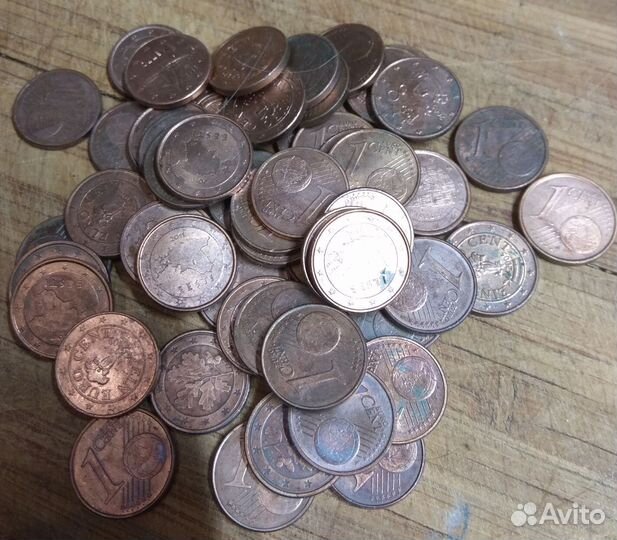 1 евроцент из оборота разные