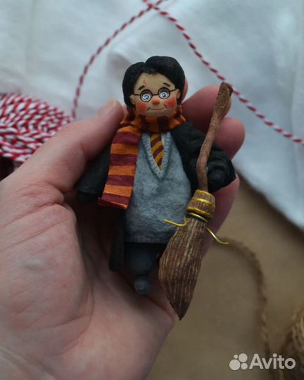 Ватная елочная игрушка Гарри Поттер