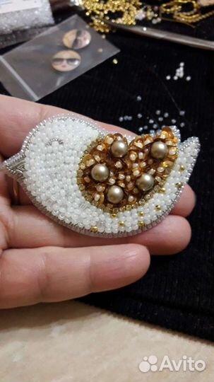 Броши - птички, Сова, Колибри