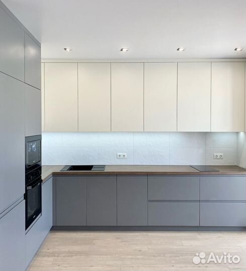 Кухонный гарнитур. Кухня без ручек ксп:27242