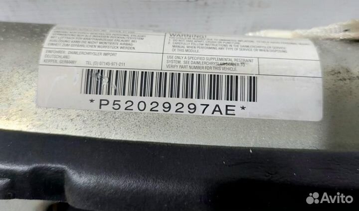 Подушка безопасности боковая (шторка) Grand Cherok