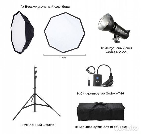 Импульсный свет в аренду (SK400II, E300)