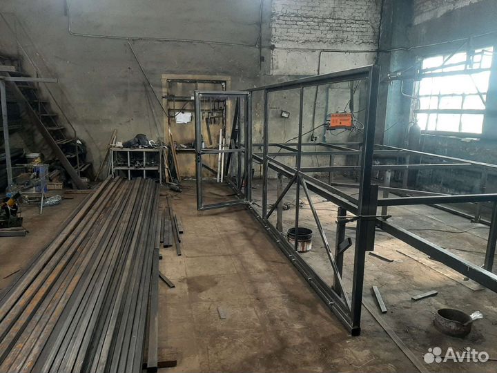 Откатные ворота (каркас)