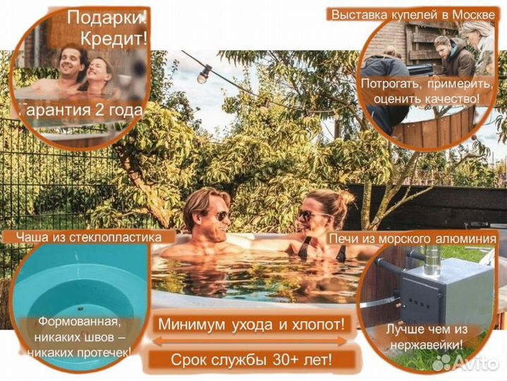 Купель композитная с подогревом Q5841Q/2