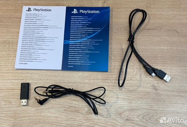 Игровые наушники PS4 Gold wireless headset б/у