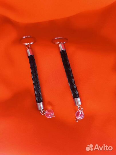 Брелок из конского волоса с натуральным камнем