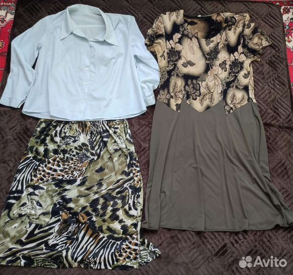 Платья, блузки, юбки большого размера 58 60