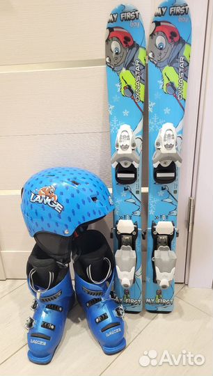 Горные лыжи детские 80 комплект