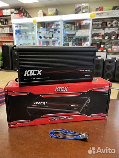 Усилитель мощный Kicx Angry Ant F4, 4 канала 200Вт