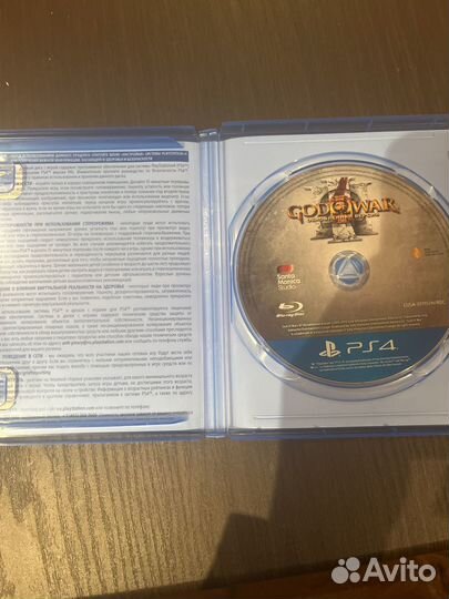Диск ps4 God Of War 3 обновленная версия