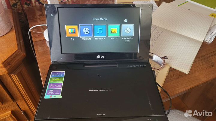 Портативный dvd видеоплеер LG