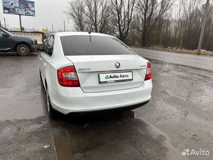 Skoda Rapid 1.6 МТ, 2016, 180 000 км