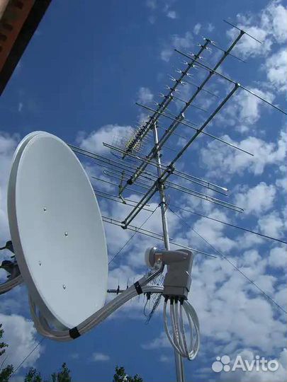 Антенны спутниковые, цифровые. Установка, ремонт