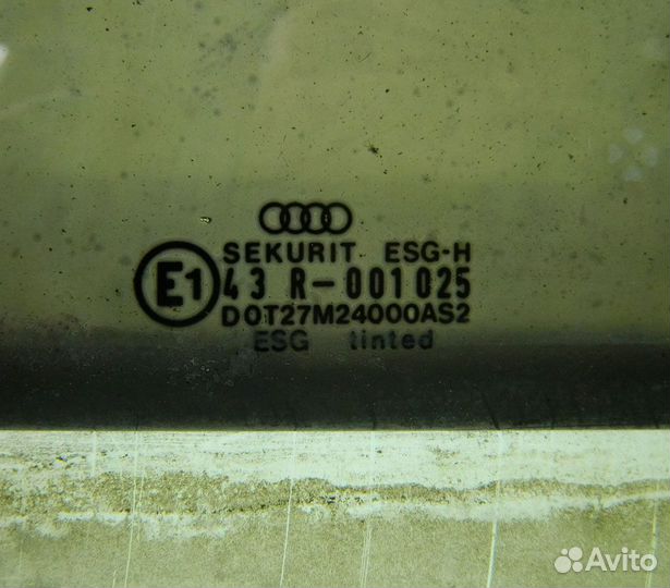 Стекло двери задней левой Audi 80 B3