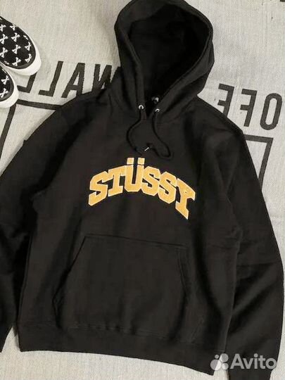 Худи stussy серое