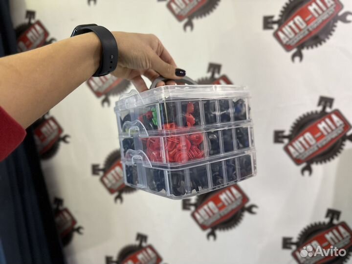 Набор автомобильных клипс, хомутов и съемников 725