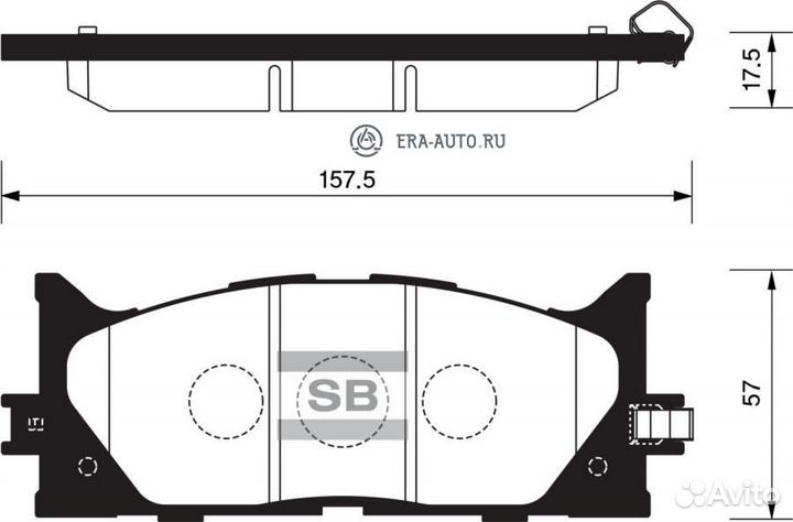 Sangsin brake SP2080 Колодки торм.дисковые Hi-Q to