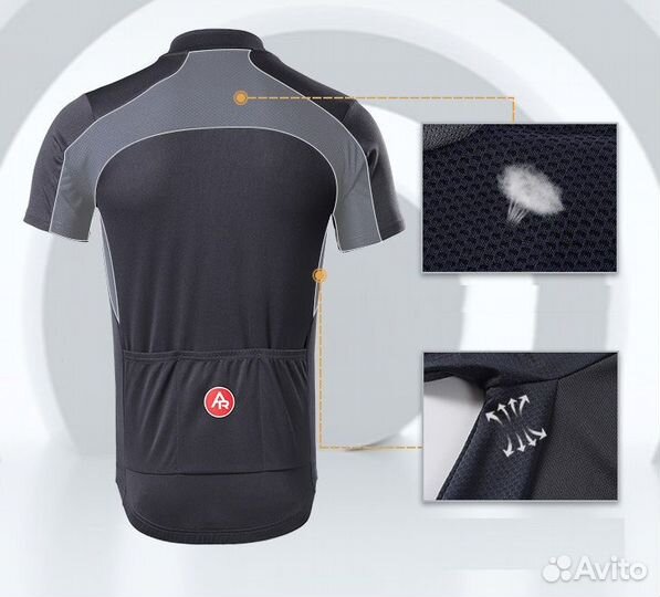 Велосипедное джерси arsuxeo 659. салатовый (M)