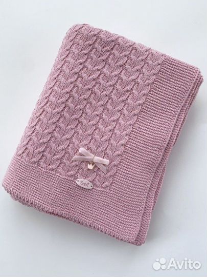 Плед детский вязаный 100/80