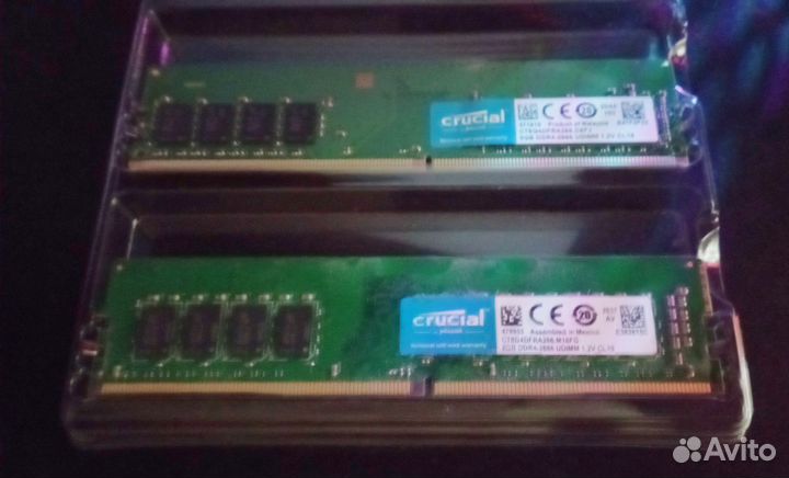 Оперативная память Crucial 2x8 гб 2666мгц