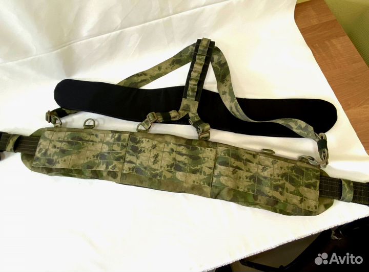 Боевой пояс с баллистическим пакетом и лямками Бр1