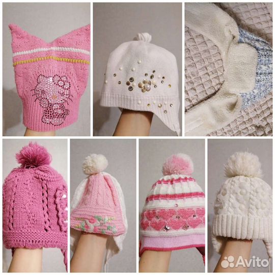 Шапки пакетом для девочки