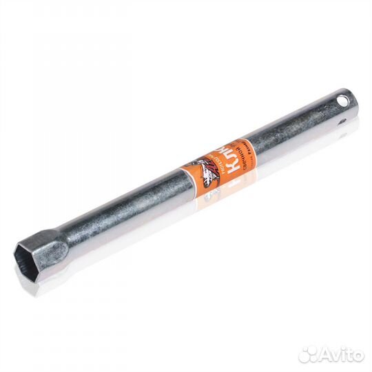Ключ свечной трубчатый 21*270мм с резиновой вставк