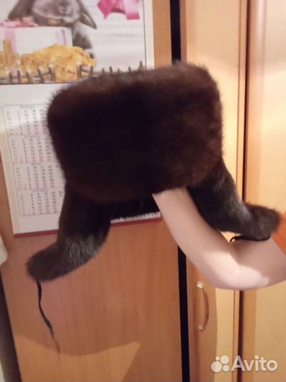 Норковая шапка мужская 60 размер
