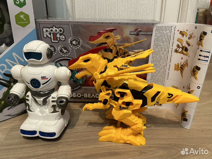 Развивающие игрушки робот динозавр трансформер