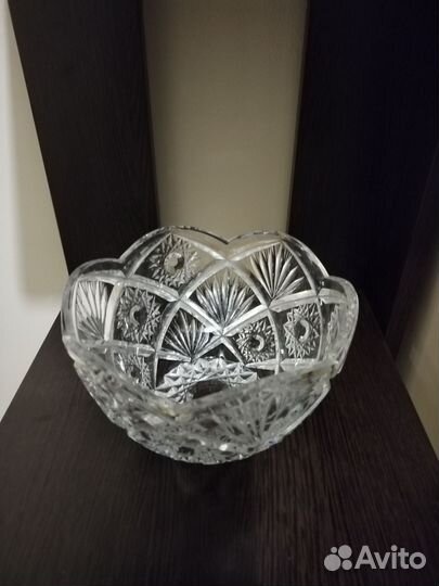 Хрустальная ваза чехия