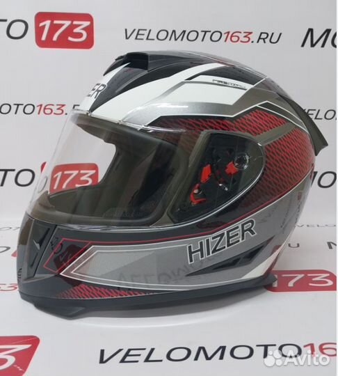 Шлем мото интеграл hizer