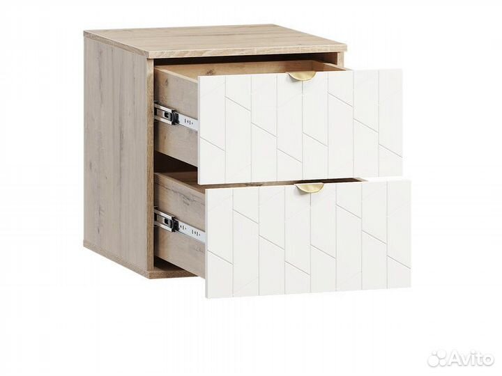 Тумба прикроватная Монблан-1 Angle Milk