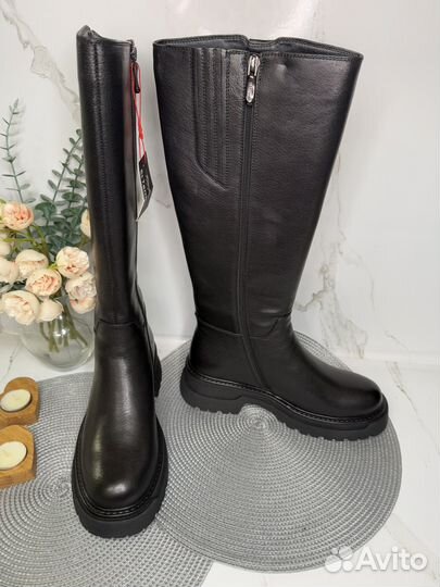 Сапоги зимние женские Новые кожаные 38 El Tempo