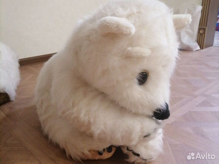 Белые медведи, мягкие игрушки, мишки