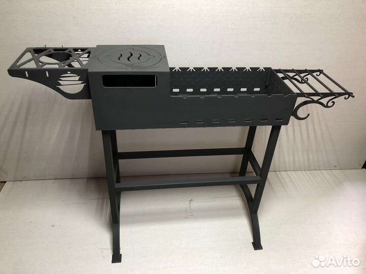 Мангал с печью под казан