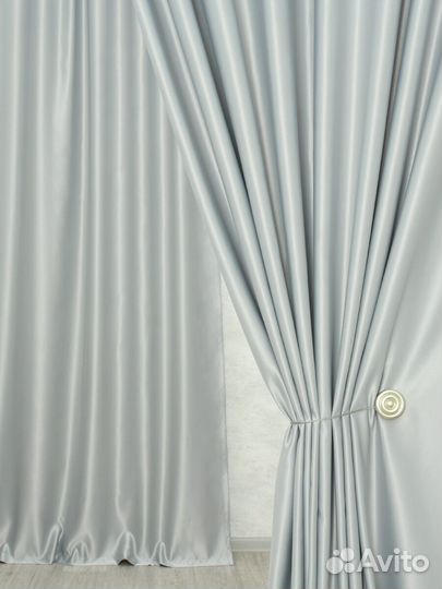 Новые шторы серые