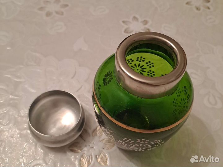 Чайница цветное стекло СССР