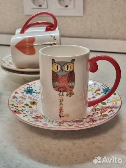 Сервиз чайно-кофейный на 4 персоны, новый