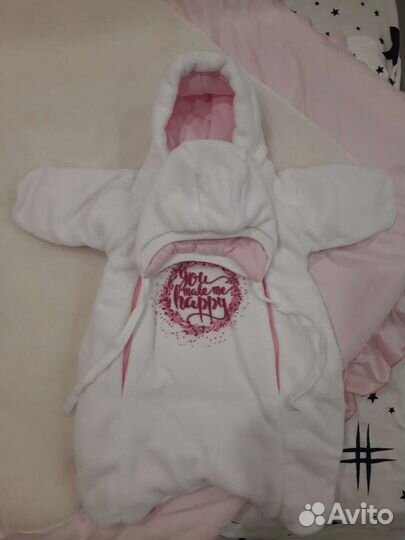 Конверт на выписку зимний для девочки