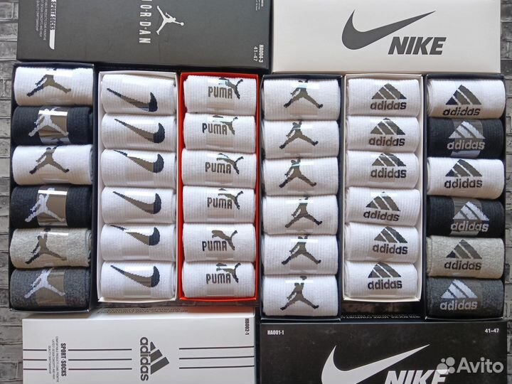 Носки Nike Puma Reebok Adidas