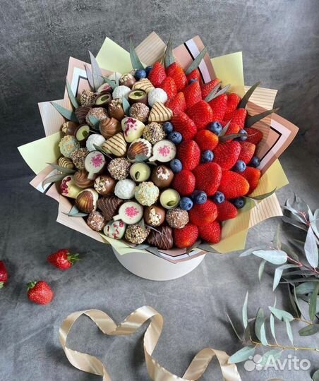 Съедобные букеты для женщин