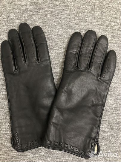 Перчатки женские кожаные
