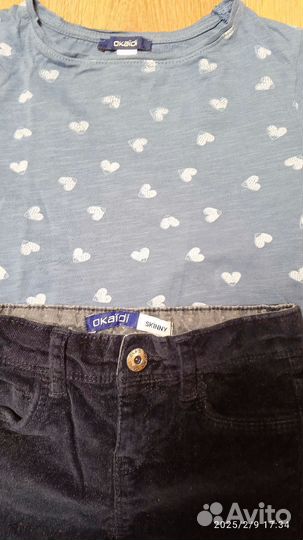 Джинсы для девочки okaidi 116