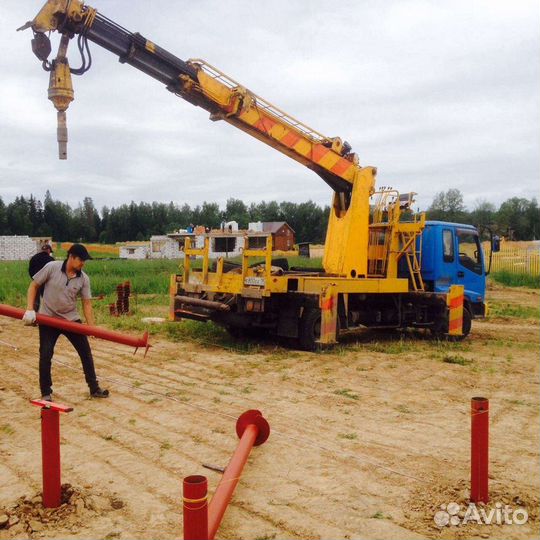 Услуги ямобура, Автобуровая, Буровая