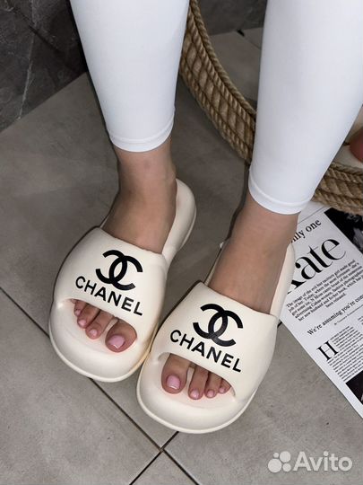 Шлепанцы Chanel сабо сланцы тапки