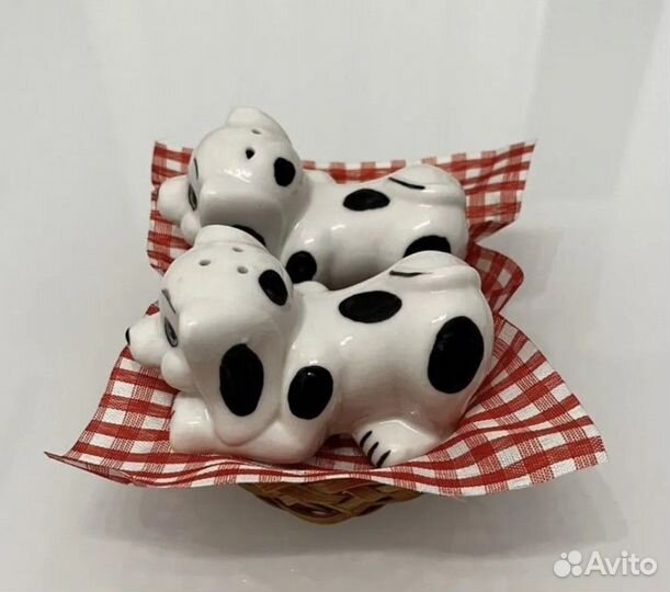 Солонка и перечница «Котики», «Собачки» новый