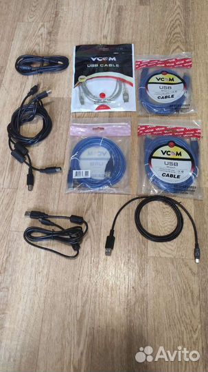 Кабели компьютерные VGA, USB, электрические