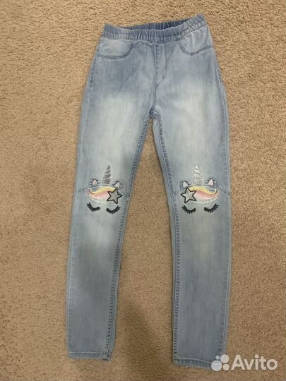 Джинсы для девочки 128 134