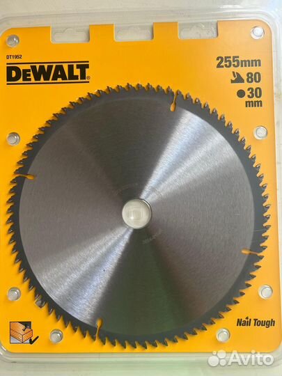 Пильный диск dewalt 255х30х80 зубьев