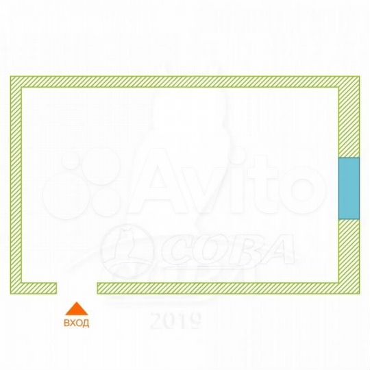 Комната 17,8 м² в 1-к., 2/5 эт.